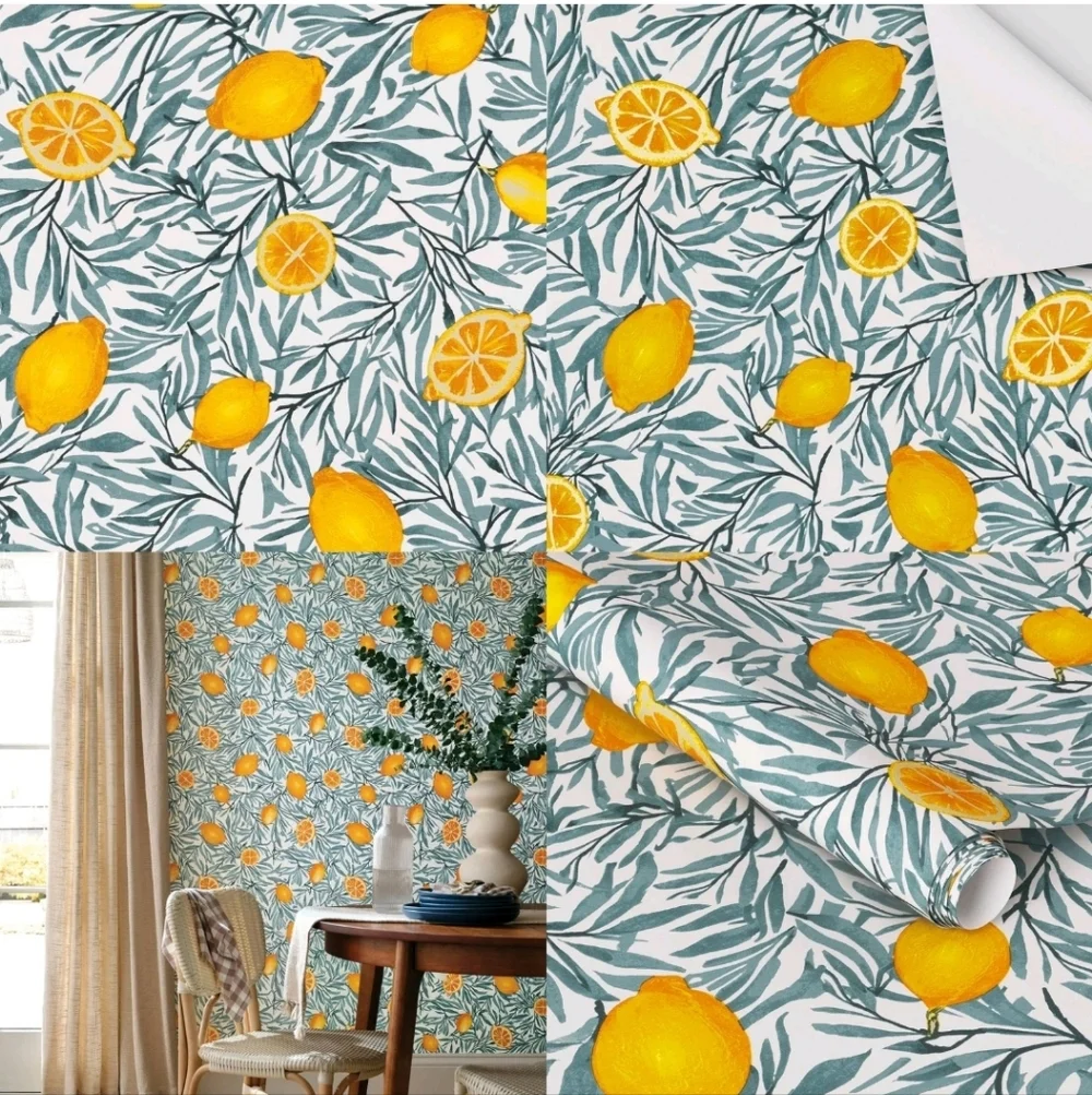 Threshold - Lemon Botanical Wallpaper